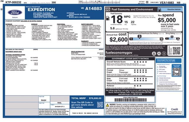 2027 Ford Expedition Platinum