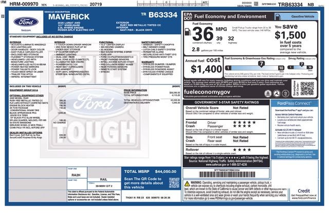 2026 Ford Maverick Lariat
