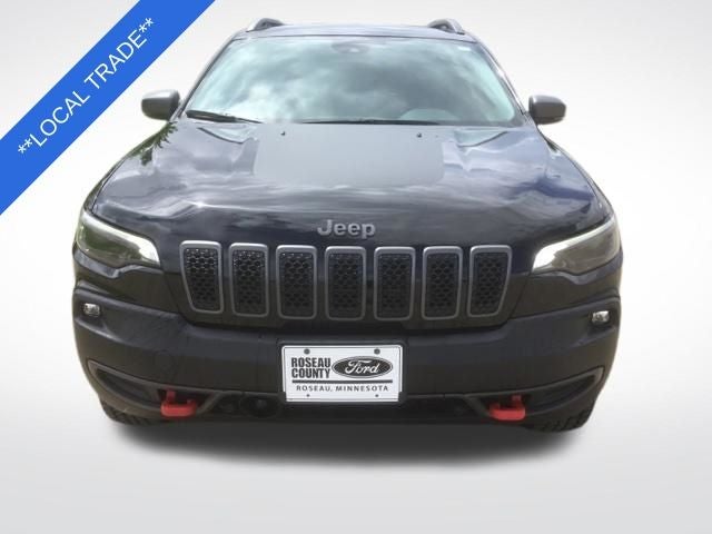 Used 2021 Jeep Cherokee Trailhawk with VIN 1C4PJMBX2MD176964 for sale in Roseau, Minnesota