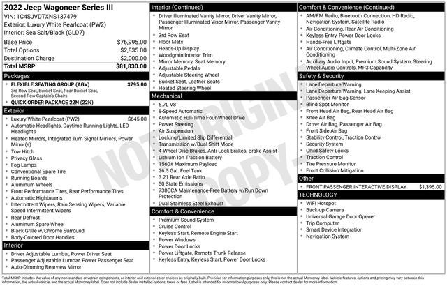 2022 Jeep Wagoneer Series III