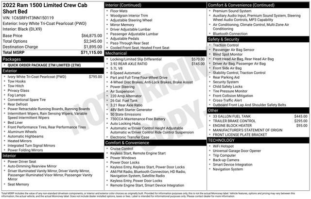 2022 RAM 1500 Limited