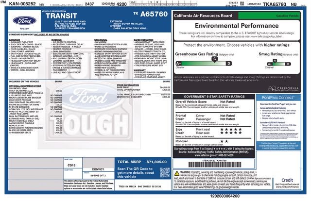 2026 Ford Transit 350 XL Med Roof Sliding Pass. 148 AWD's photo