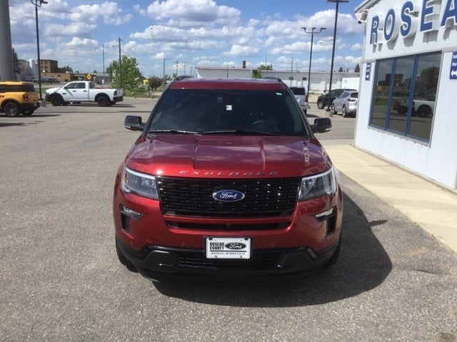 Used 2018 Ford Explorer Sport with VIN 1FM5K8GT8JGB89726 for sale in Roseau, Minnesota