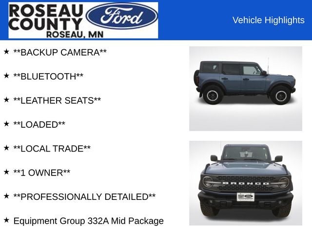 2023 Ford Bronco Badlands