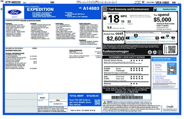 2027 Ford Expedition Platinum