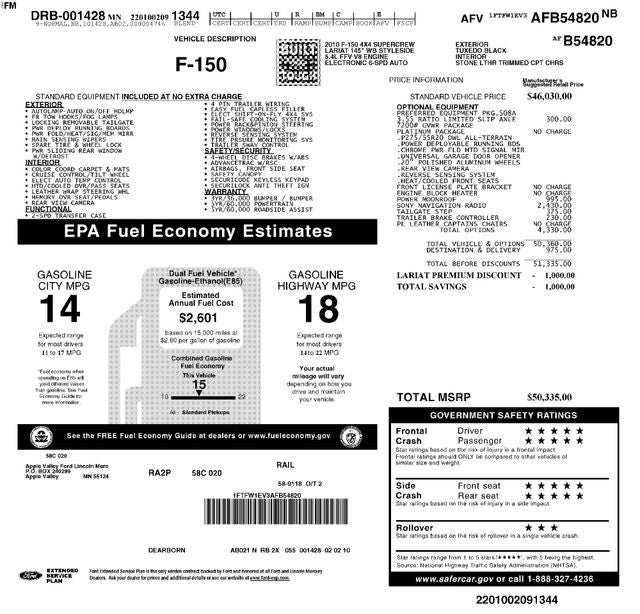 2010 Ford F-150 Lariat