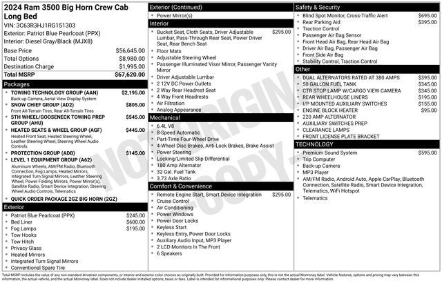 2024 RAM 3500 Big Horn