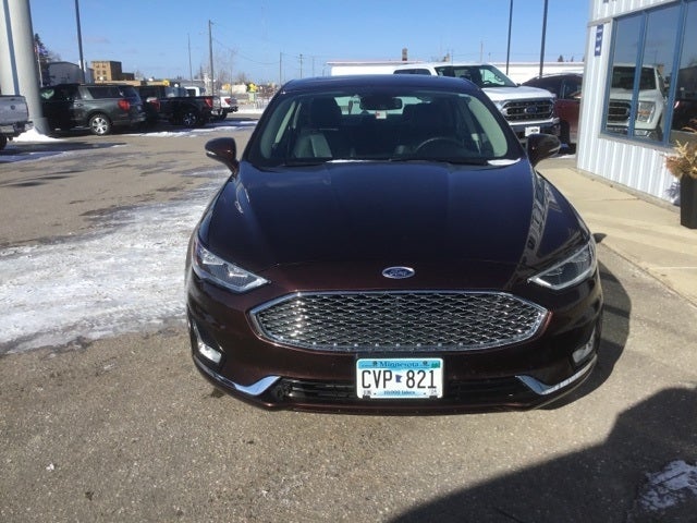 Used 2019 Ford Fusion Titanium with VIN 3FA6P0K99KR199690 for sale in Roseau, Minnesota
