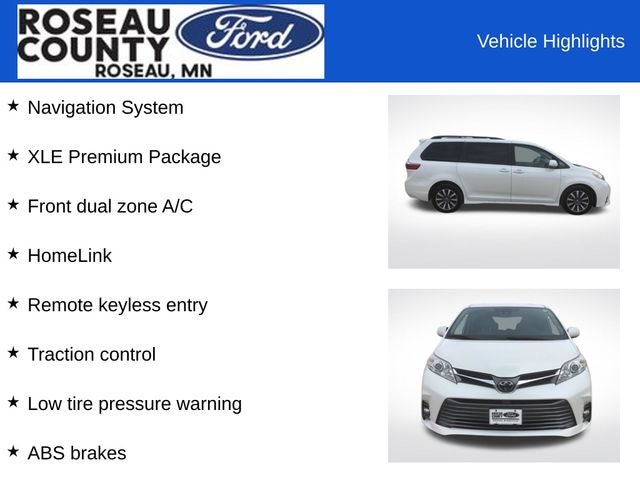 2020 Toyota Sienna XLE Premium 7 Passenger