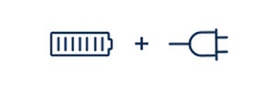 Battery + Plug Icons